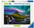 Cover: Erwachsenenpuzzle 1000 Teile - Nordlichter &uuml;ber Kirkjufell - Ravensburger