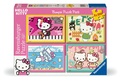Cover: Kinderpuzzle 4x100 Teile - Los geht's, Hello Kitty! - Ravensburger