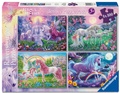 Cover: Kinderpuzzle 4x100 Teile - Magische Einh&ouml;rner - Ravensburger