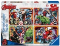 Cover: Kinderpuzzle 4x100 Teile - Marvel Avengers - Die m&auml;chtigen Avengers - Ravensburger