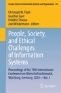 Cover: People, Society, and Ethical Challenges of Information Systems - Springer
