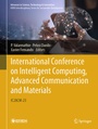 Cover: International Conference on Intelligent Computing, Advanced Communication and Materials - Springer