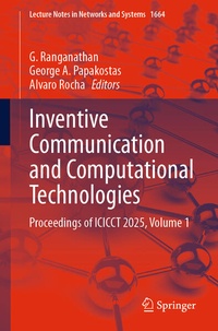 Enlarge image Cover: Inventive Communication and Computational Technologies - Springer
