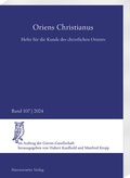 Cover: Oriens Christianus 107 (2024) - Harrassowitz Verlag