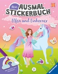Cover: Mein Ausmalstickerbuch - Elfen und Einh&ouml;rner - Ravensburger
