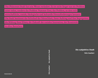 Abbildung von: Die subjektive Stadt - transversal texts