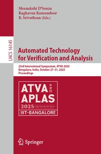 Enlarge image Cover: Automated Technology for Verification and Analysis - Springer