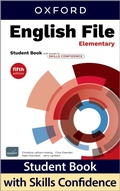 Cover: English File fifth edition Elementary Student Book with access to Skills Confidence - Oxford University Press