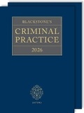 Bild: Blackstone's Criminal Practice 2026 (Digital Pack) - Oxford University Press
