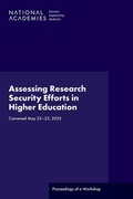 Cover: Assessing Research Security Efforts in Higher Education - National Academies Press