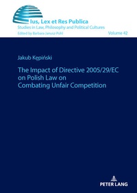Abbildung von: The impact of Directive 2005/29/EC on Polish law on combating unfair competition - Peter Lang Verlag