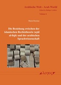 Cover: Die Beziehung zwischen der islamischen Rechtstheorie (usul al-fiqh) und der arabischen Sprachwissenschaft - Logos Berlin