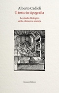 Cover: Il testo in tipografia - Ronzani Editore