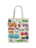Cover: Richard Scarry: Cars and Trucks and Things That Go Tote Bag (Natural Handles) - Out of Print Clothing