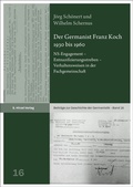 Cover: Der Germanist Franz Koch 1930 bis 1960 - Hirzel