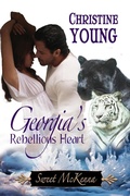 Cover: Georgia's Rebellious Heart (Sweet McKenna, #12) - Rogue Phoenix Press
