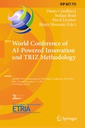 Cover: World Conference of AI-Powered Innovation and TRIZ Methodology - Springer