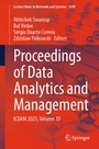 Cover: Proceedings of Data Analytics and Management - Springer