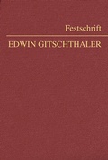 Cover: Festschrift Edwin Gitschthaler - Manz
