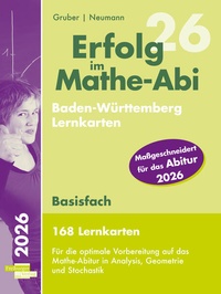 Abbildung von: Erfolg im Mathe-Abi 2026, 168 Lernkarten Basisfach Allgemeinbildendes Gymnasium Baden-Württemberg - Freiburger Verlag