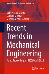 Enlarge image Cover: Recent Trends in Mechanical Engineering - Springer