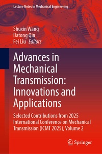 Enlarge image Cover: Advances in Mechanical Transmission: Innovations and Applications - Springer