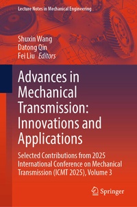Enlarge image Cover: Advances in Mechanical Transmission: Innovations and Applications - Springer
