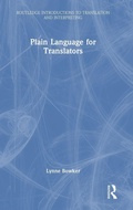 Cover: Plain Language for Translators - Routledge