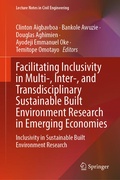 Cover: Facilitating Inclusivity in Multi-, Inter-, and Transdisciplinary Sustainable Built Environment Research in Emerging Economies - Springer