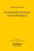 Bild: Institutionelle Investoren und Nachhaltigkeit - Mohr Siebeck