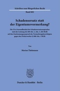 Abbildung von: Schadensersatz statt der Eigentumsvormerkung? - Duncker & Humblot