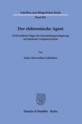 Abbildung von: Der elektronische Agent - Duncker & Humblot