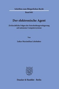 Abbildung von: Der elektronische Agent - Duncker & Humblot