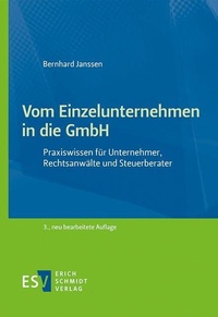 Abbildung von: Vom Einzelunternehmen in die GmbH - Erich Schmidt Verlag
