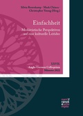 Cover: Einfachheit. Medi&auml;vistische Perspektiven auf eine kulturelle Leitidee - Narr Francke Attempto