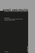 Cover: Die (Ent-)Politisierung der Kunstwissenschaft/(De)Politicising Art Studies - Brill Deutschland