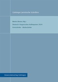 Cover: Deutsch-Ungarisches Kolloquium 2024 - Universit&auml;tsverlag G&ouml;ttingen