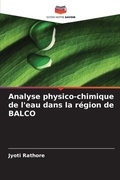 Cover: Analyse physico-chimique de l'eau dans la region de BALCO - Editions Notre Savoir