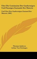Cover: Uber Die Continuitat Der Gasformigen Und Flussigen Zustande Der Materie - Kessinger Publishing