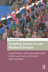 Bild: Scripting Justice in Late Medieval Europe - Routledge