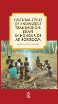 Cover: Cultural styles of knowledge transmission - Routledge