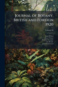 Enlarge image Cover: Journal of Botany, British and Foreign 1920 - Hutson Street Press