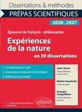 Cover: Exp&eacute;riences de la nature en 39 dissertations - ELLIPSES
