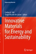 Cover: Innovative Materials for Energy and Sustainability - Springer