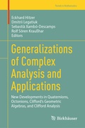 Cover: Generalizations of Complex Analysis and Applications - Birkh&auml;user