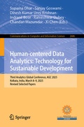 Cover: Human-centered Data Analytics: Technology for Sustainable Development - Springer