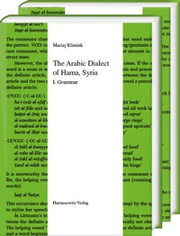 Enlarge image Cover: The Arabic Dialect of Hama, Syria - Harrassowitz Verlag