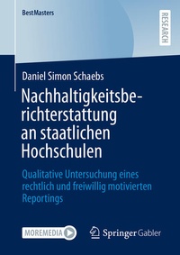 Abbildung von: Nachhaltigkeitsberichterstattung an staatlichen Hochschulen - Springer Gabler