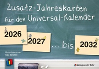 Abbildung von: Zusatz-Jahreskarten 2026 - 2032 für den Universal-Kalender - Verlag an der Ruhr