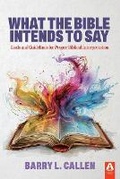 Cover: What the Bible Intends to Say - Aldersgate Press